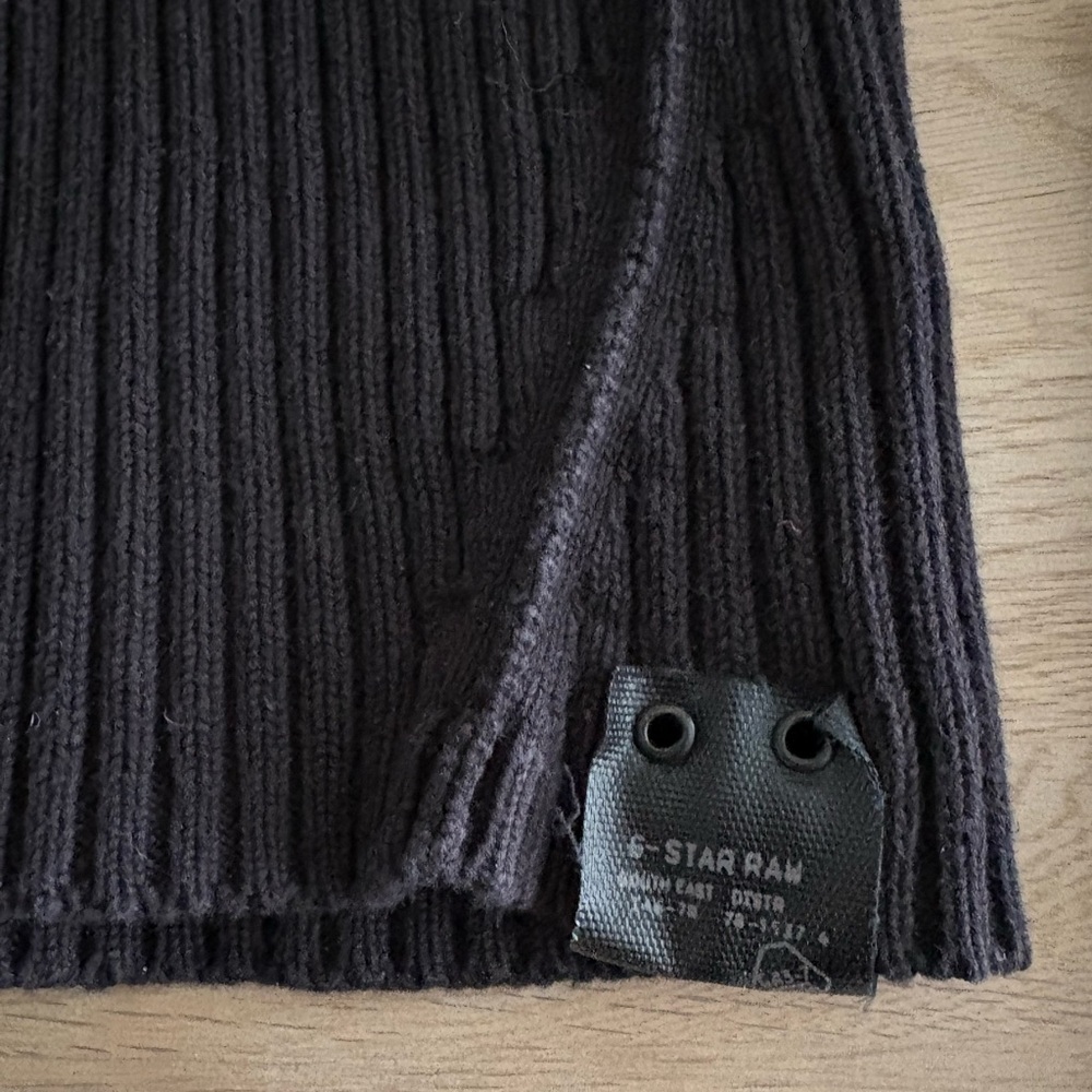 G-Star Dark Ribbed Knit Sweater - Picture 2 of 4